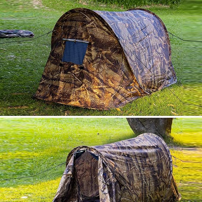 Outdoor Recreational Camping Tent SinglePerson Automatic Quick Opening Free Digital Camouflage Tent Beach Waterproof 78.7inx35.4inx33.4in