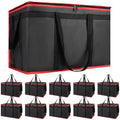 Bodaon 10-Pack Insulated Food Delivery Bag XXXL Catering/Pizza Cooler Bags Rideshare Delivery Bag Thermal Cold/Hot Styrofoam Carrier for Car/Travel/Shopping/Doordash Warmer/Frozen