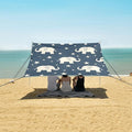 Elephant and Stars Camping Sun Shelter Beach Tent Portable Beach Sun Shade Outdoor Canopy for Camping Trips Fishing Picnic