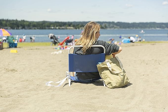 Cascade Mountain Tech Low Profile Beach Chair One Size Blue