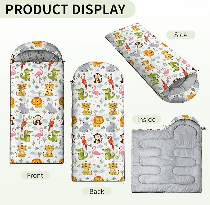 Camping Sleeping Bags Lightweight Waterproof Sleeping Bag and Compact with Compression Sack for Outdoor