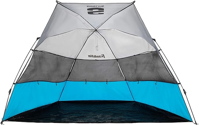 Franklin Sports Sideline Sunblocker Shelter - Easy Set Up - Portable and UPF 50+ Protected Design - Great for Beach and Sports Games