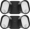 LUTEC 35W 4000LM LED FloodLights with 2 Sensors Motion Sensor Outdoor Lights 5000K Dusk to Dawn IP65 Waterproof 240 Wide Angle Motion Outdoor for Garage Patio Yard(2 Pack)