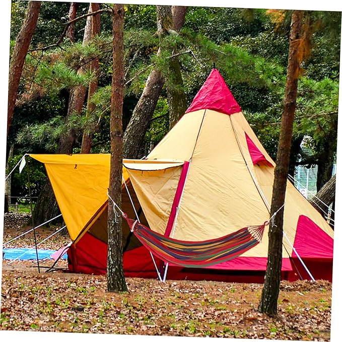 Mipcase 150kg Outdoor Hammock Portable Double Hammock with Durable Canvas Lightweight Design for Camping Hiking and Backyard Use