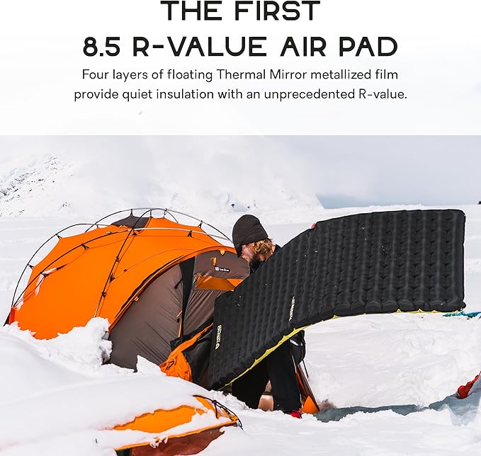 Nemo Equipment Tensor Extreme Conditions Sleeping Pad - Regular Wide (72x25) - Black/Birch Bud/Citron