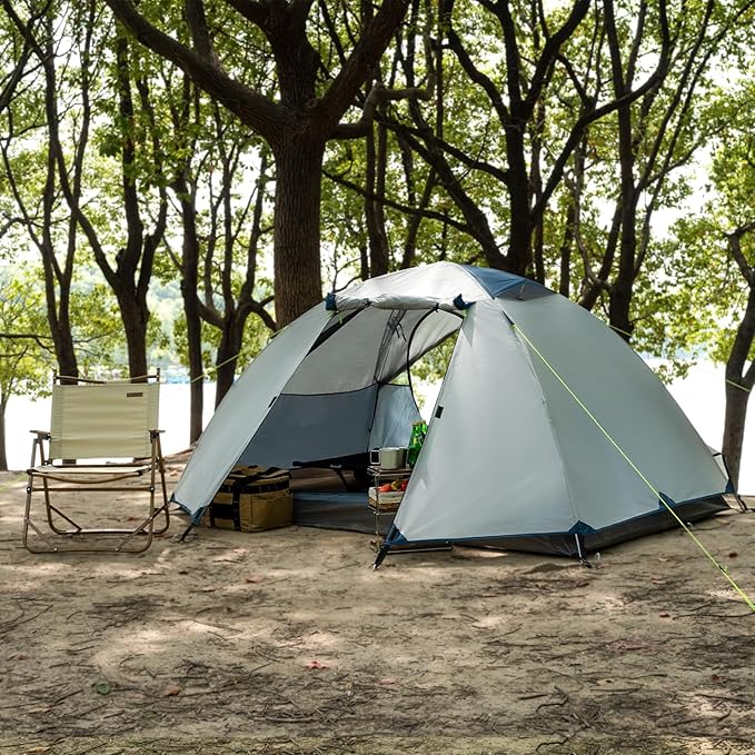 1–2 Person Backpacking Tent Lightweight Waterproof Camping Tent with Rainfly Easy Setup Portable Hiking Tent for Outdoor Camping