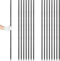 Rebar Stakes 48 inches 16-Pack Concrete Form Stakes Straight 3/8 Diameter Rebar Ground Metal Stakes for Landscaping Securing Fence Garden Plants Support Survey Markers and Securing Trees