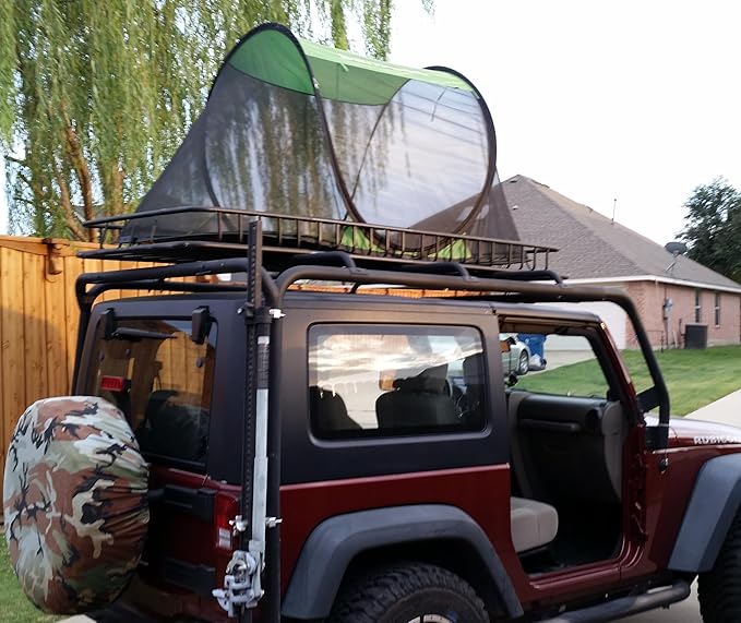 SANSBUG Screen Tent for One Person (Instant Pop up Strong No-See-um Mesh Durable Tarp Floor)