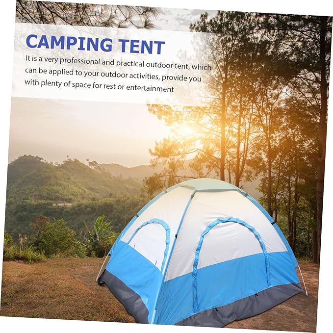 POPETPOP 1Set Portable Beach Tent Convenient Sunshade Shelter for People Wear Resistant Design with Ventilation Windows Easy Setup for Camping Hiking and Beach Activities