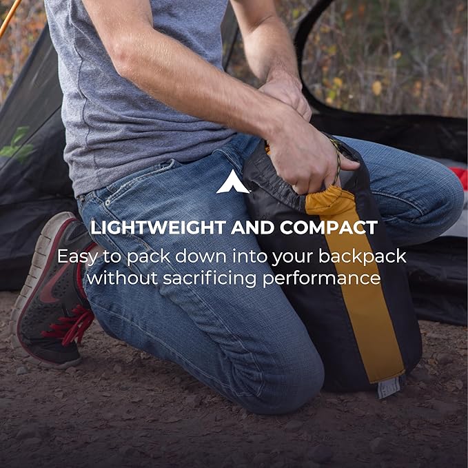 Teton 20F and 5F Degree Sleeping Bag Lightweight Warm Weather Mummy Sleeping Bags for Adults and Kids Camping Backpacking Hiking