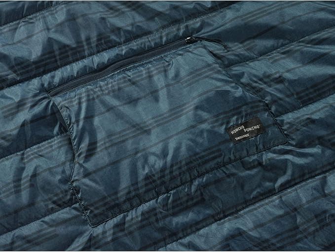 Therm-a-Rest Honcho Poncho Wearable Hoodie Blanket Blue Print