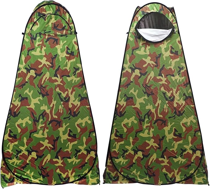 XKMT- Beach Portable Pop Up Changing Tent/Outdoor Privacy Tent/Camping Toilet Tent/Window Rain Shelter/Foldable With Carry Bag [P/N: ET-OUTDOOR005-CAMOU]
