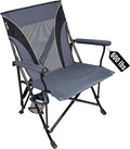 Kijaro Oversized Heavy Duty Atlas Portable Camping Chair Hallett Peak Gray - 600 LB Weight Capacity