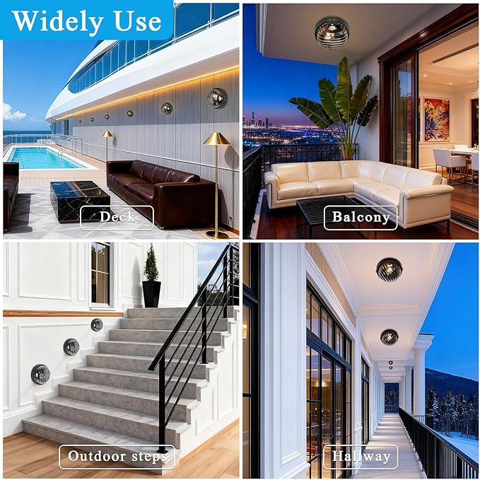 10 Inch Bulkhead Light Aluminum Sauna Light with Thickened Clear Glass Waterproof Outdoor Bulkhead Wall Light for Porch Basement Balcony E26 Socket 2-Pack