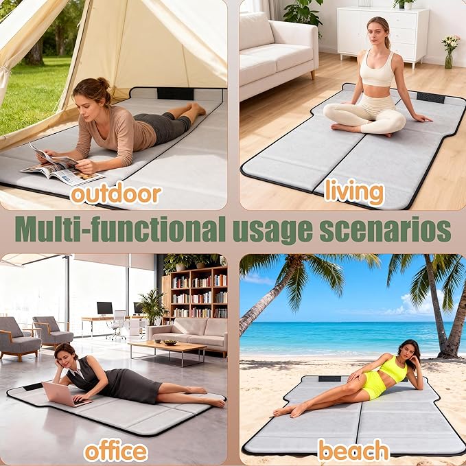 Non Inflatable Car Mattress for SUVs Foldable Trunk Sleeping Pad for Car Camping Inflation-Free Portable Sleeping Mattress for Road Trips Travel Beach &amp Outdoor Use