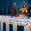 Toodour Christmas Candy Cane Lights 50ft 360 LED Candy Cane Rope Lights Outdoor with 8 Modes Connectable Timer Waterproof Red White Blue Christmas Light for Garden Patio Bedroom Party Xmas Decor