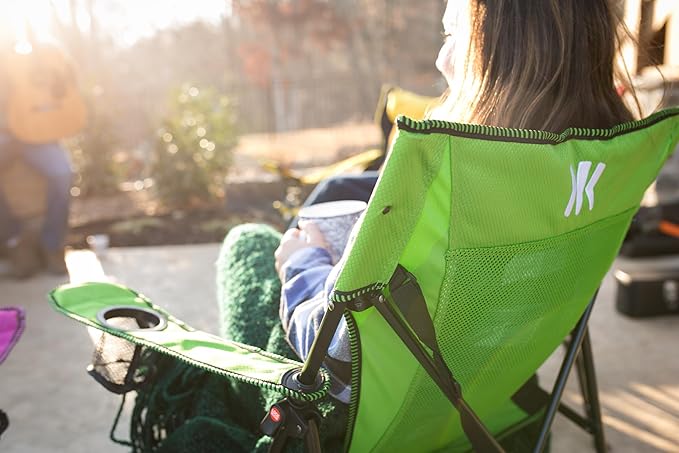 Kijaro Dual Lock Portable Camping Chairs - Enjoy the Outdoors with a Versatile Folding Chair Sports Chair Outdoor Chair &amp Lawn Chair - Dual Lock Feature Locks Position – Ireland Green