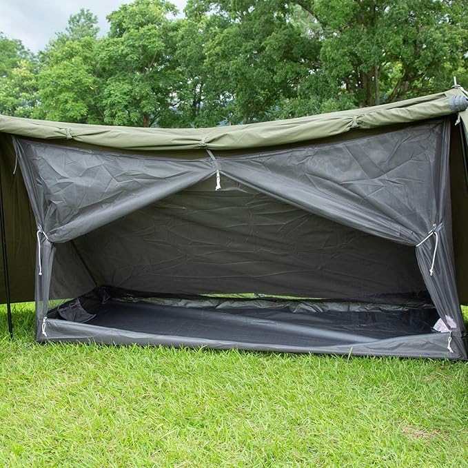 Hot Tent Canvas Tent Single Person Tent 4 Season Tent Camping Shelter Survival Tent Motorcycle Tent Military Tent Army Tent Hunting Tent Bushcraft Tent Inner Tent Included