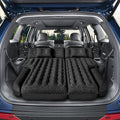 Inflatable SUV Air Mattress Bed Car Mattress Double-Sided Flocking Travel Camping Bed Car Sleeping Mattress for Universal SUV with Air Pump 2 Pillows
