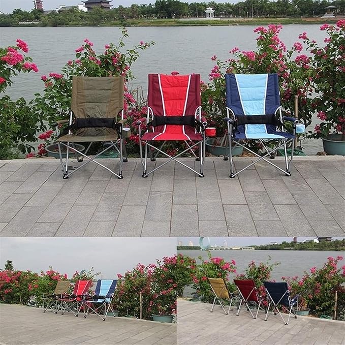 Folding Camping Stool Portable Fishing Chair Lightweight Outdoor Slacker Stool with Adjustable Headrest for Backpacking Hiking BBQ Picnic Travel