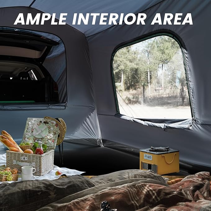 SUV Tent Rectangle Car Tent for Family Waterproof &amp Windproof for Car Camping Large Camping Tents with Storage Bag SUV Van Jeep