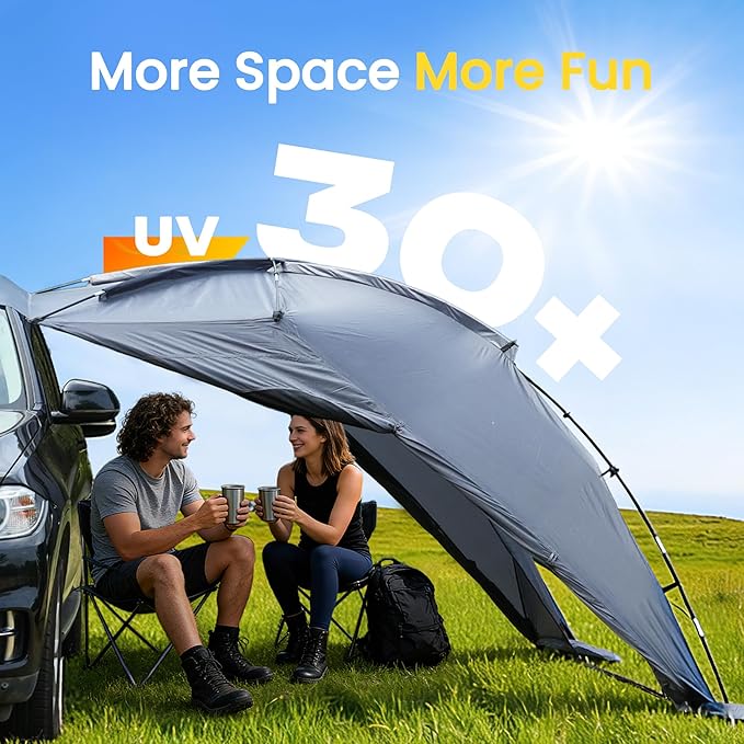 SUV Tent Rectangle Car Tent for Family Waterproof &amp Windproof for Car Camping Large Camping Tents with Storage Bag SUV Van Jeep