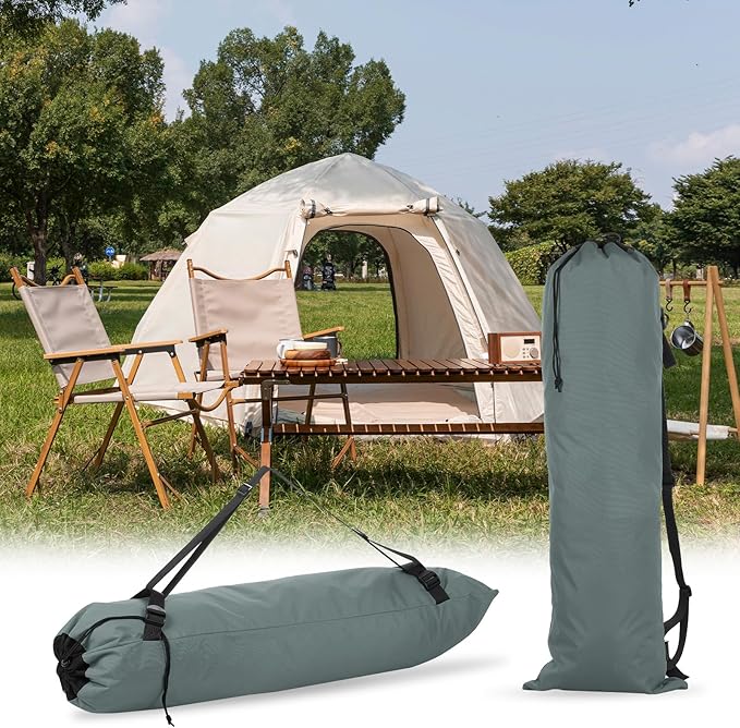 PATIKIL Foldable Camp Chair Replacement Bag Camping Chairs Folding Chair Carry Bag with Adjustable Shoulder Straps for Outdoor Camping Fishing Storage Gray