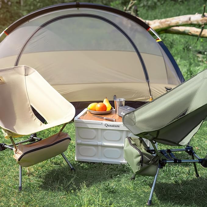 Backpacking Chair Portable Folding Camp Chair Compact Foldable Chairs Ultra Lightweight Outdoor Balcony/Garden/Travel/Party/Fishing Chair with Storage Bag