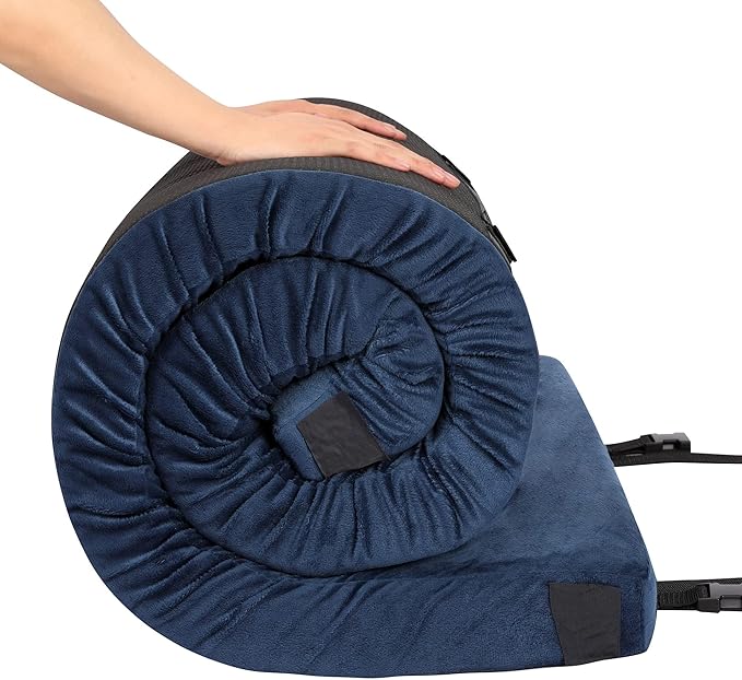 Betterhood Memory Foam Camping Mattress | Potable Backpacking Sleeping Pad W/Waterproof Cover &amp Carry Bag | Roll Up Cot Mattress for Floor TravelCamping | Kids Single or Twin