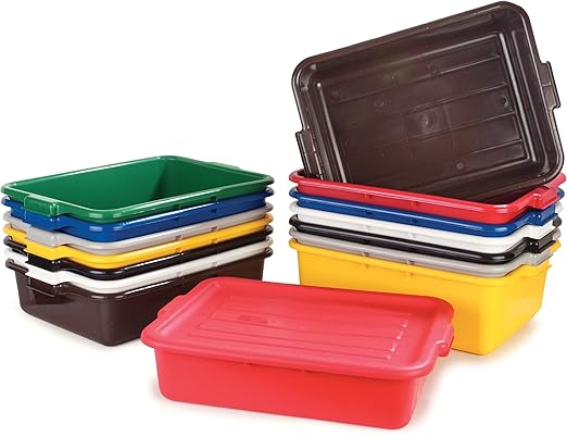 Carlisle FoodService Products N4401002 Comfort Curve™ Ergonomic Wash Basin Tote Box 5 Deep White