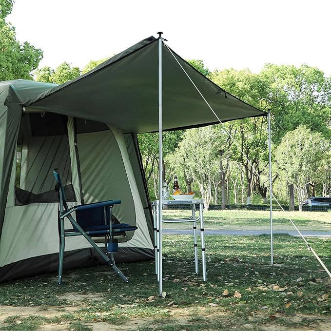 REDCAMP Large Hammock Hot Tent with Stove Jack Waterproof &amp Windproof Winter Wall Tent with Snow Skirt Ultralight 4 Season Tents for Camping Hiking Bushcraft Backpacking Hunting