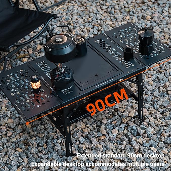 Folding Camping Table Lightweight Aluminum Alloy Portable Foldable Table for Outdoor Picnics Car Trips Hiking and Beach Outings