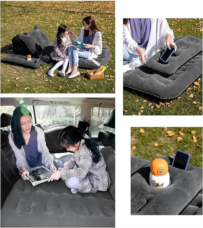 Camping Inflatable Mattress SUV Truck Air Mattress Waterproof PVC Material Outdoor Travel Sleeping Mat Car Camping Equipment
