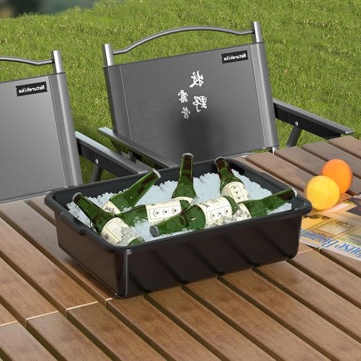 8 Liters Small Commercial Plastic Bus Tubs Black Plastic Bus Boxes for Restaurant 5 Packs