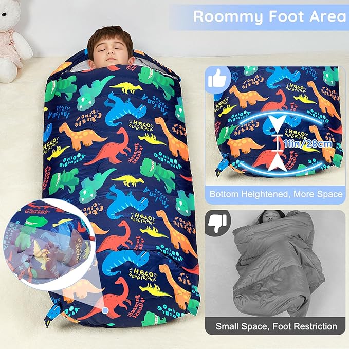 FIOBEE Kids Sleeping Bag for Girls Boys 3 Season Warm &amp Cool Weather Youth Camping Sleeping Bags with Backpacking Bag Waterproof for Traveling Hiking Indoor Outdoor Camping Essentials