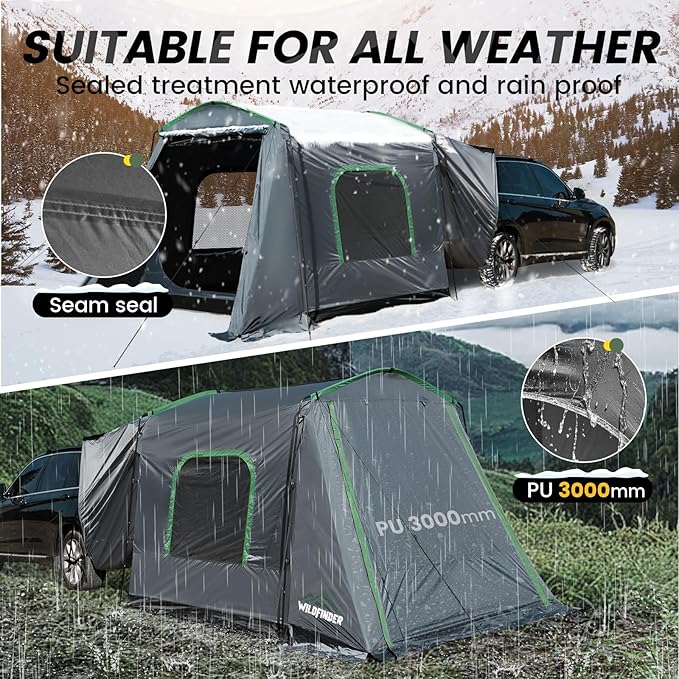 SUV Tent Rectangle Car Tent for Family Waterproof &amp Windproof for Car Camping Large Camping Tents with Storage Bag SUV Van Jeep