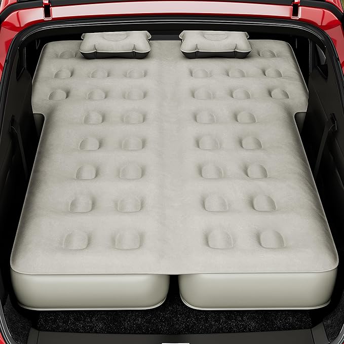 YITAHOME SUV Air Mattress with Pump Pillows Carry Bag &amp Repair Kit 10 Inflatable Car Camping Bed for SUV Jeep Wrangler 4Runner &amp Mid-to-Large SUVs Gray