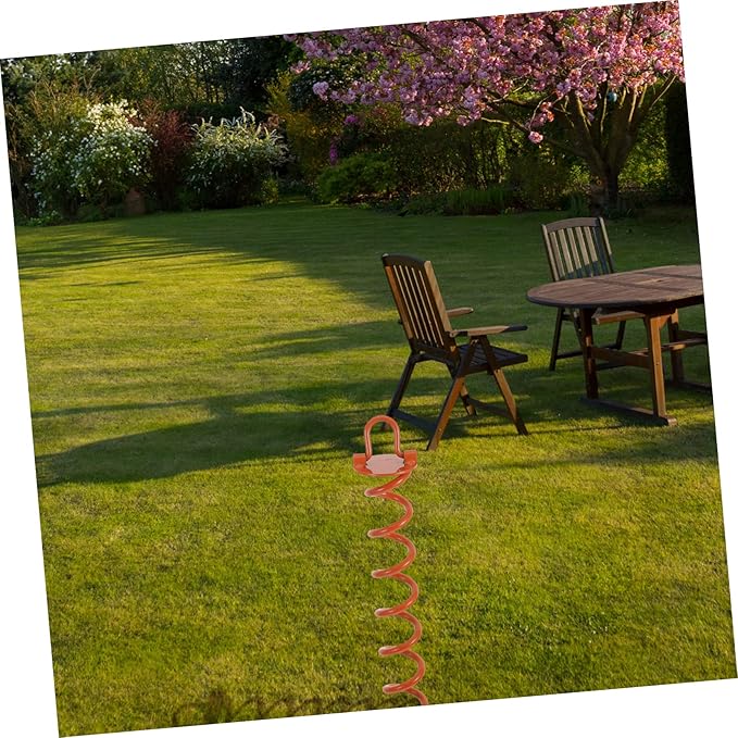 KICHOUSE 1Pc Heavy Duty Spiral Ground Stake Durable Tent Fastening Nail for Trampolines Outdoor Use and Landscape Edging for Strong Wind Resistance