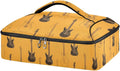 Casserole Carrier Pattern Black Electric GuitarInsulated Casserole Carrier for Hot or Cold Food Thermal Lunch Tote for Potluck Parties Picnic Beach Fits 9 x 13 Inches Baking Dish