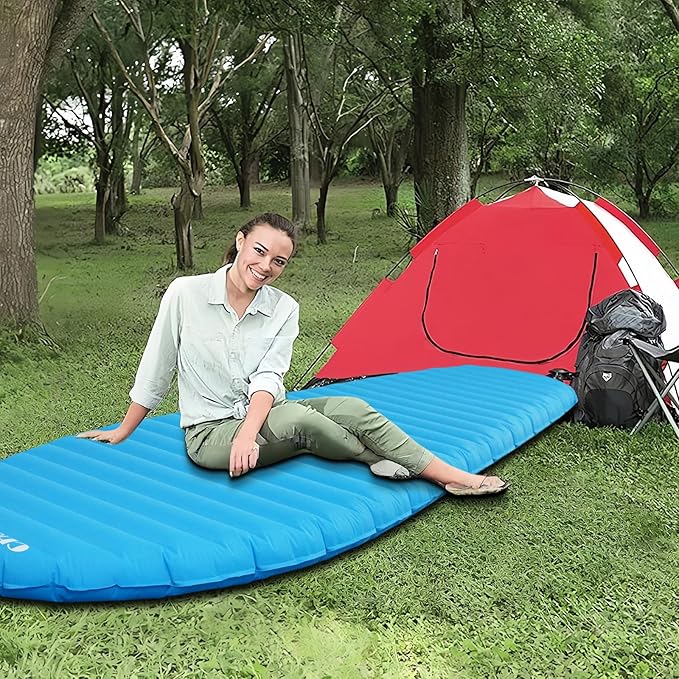 Ultralight Sleeping Pad for Camping 74.8x23.2 Camping Mat with Pump Sack Inflatable Sleeping Pads Compact for Camping Backpacking Hiking Traveling Tent
