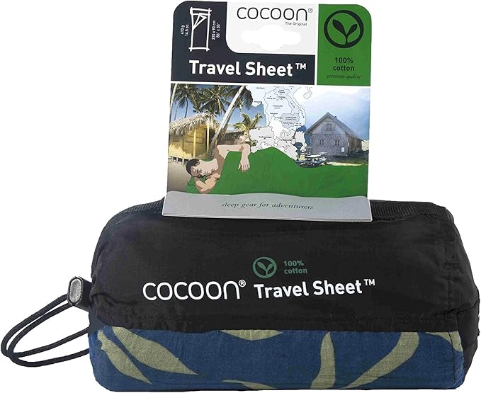 Cocoon Cotton TravelSheet (Leaves 86-Inch x 35-Inch)