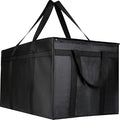 musbus 10 PACK Extra large XXXL Insulated Food Delivery Bag Cooler Bags Keep Food Warm Therma Catering Bag for doordash 22x14x13 Cooler Bags Therma Shopper hot XXXL warming Pizza Black