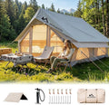 Inflatable Camping Tents 8-10 Person129 Square Feets Large Inflatable Camping Tent with Stove JackBlow up Tent with Mesh Windows &amp Pump
