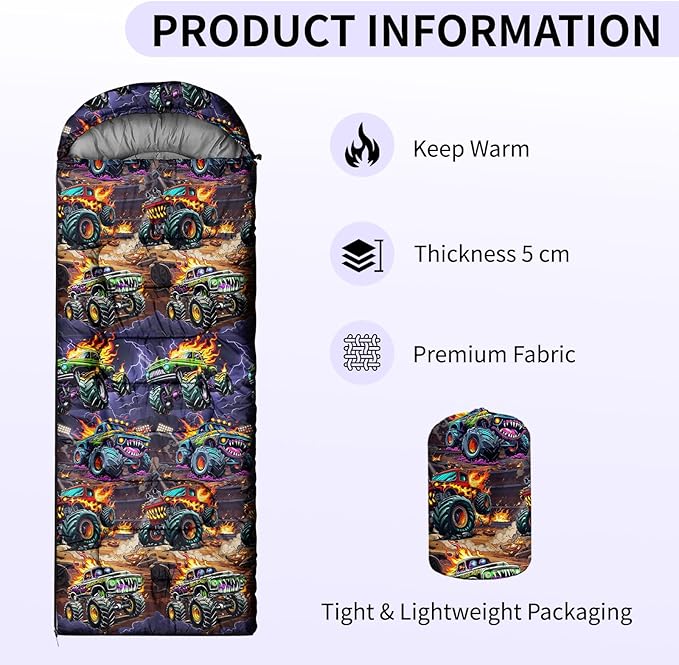 Camping Sleeping Bags Lightweight Waterproof Sleeping Bag and Compact with Compression Sack for Outdoor