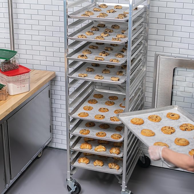 HUBERT Nesting Bun Pan Z-Rack for 20 Pans Aluminum 20 1/4 L x 26 W x 70 1/2 H