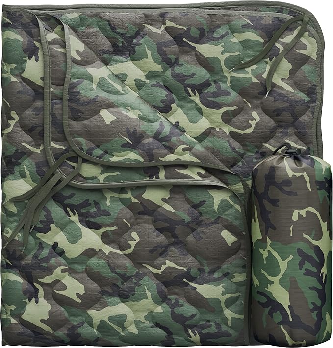 Woobie Blanket Poncho Liner Army &amp Military Blanket | Insulated Thermal Camping Blanket | USGI Waterproof Army Gear &amp Military Gear