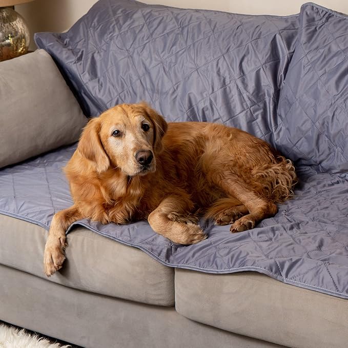 BRAWNTIDE Large Outdoor Waterproof Blanket - Extra Thick Fleece Warm Windproof Sandproof Quilted 82 x 55 Ideal for Beaches Picnics Camping Stadiums Dogs Car