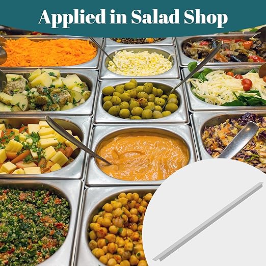 tonchean 12PCS 20.67 Inch Stainless Steel Steam Table Adapter Bars Metal Cooler Food Divider Rods for Hotel Pan Configuratio Commercial Food Service Use