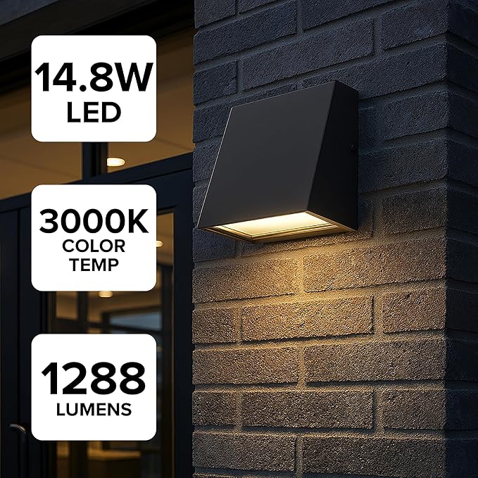 TRANS GLOBE Lighting I Celestia 5 Inch LED 3000K Outdoor Wall Light | Bronze Finish with Frosted Glass I 1288 Lumens | Dark Sky Outdoor Down Light | Modern Contemporary Fixture I LED-51560 BZ