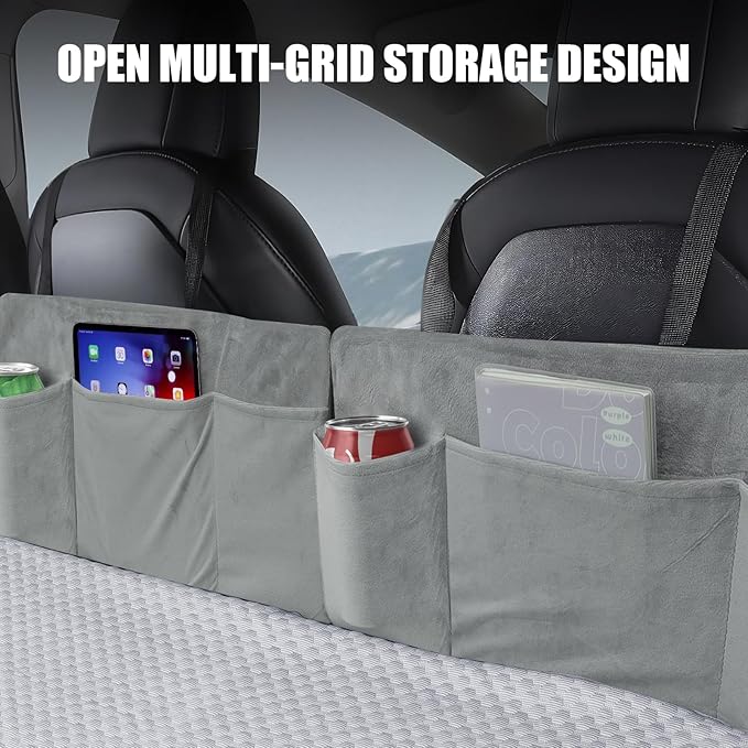 Memory Foam Mattress for Tesla Model Y - 2.4 High-Density Soft Car Camping Bed Foldable with Washable Sheet &amp Storage Bag 74 x 41 Sleeping Mat for Tesla Model Y Accessories Fits Frunk &amp